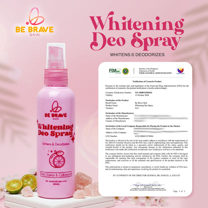 BE BRAVE WHITENING DEO SPRAY