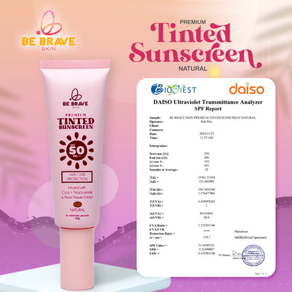 BE BRAVE 高级有色防晒霜 SPF50 UVA/UVB 广谱