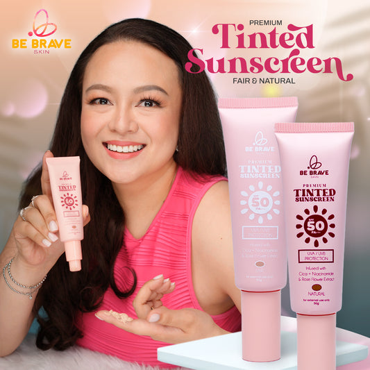 BE BRAVE PREMIUM TINTED SUNSCREEN SPF50 UVA/UVB BROAD SPECTRUM